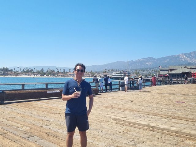 Zain Arifin at Santa Barbara Pier